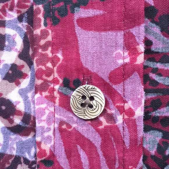 COLDWATER CREEK Gauzy Summer Wrinkle Resistant Fabric Abstract Floral Design - Picture 8 of 15